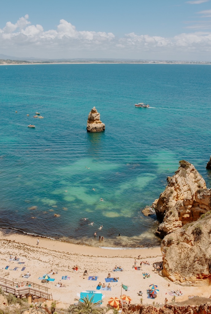 algarve coast mediterranean summer europe travel